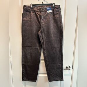 Old Navy High-Waisted Shine OG Loose Jeans Size 14